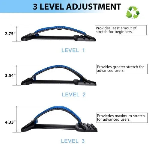 Magnetic spine stretcher