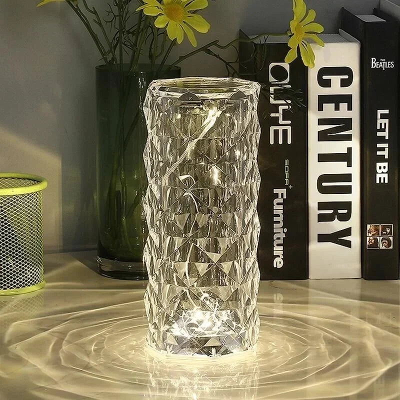 Crystal Rose Lamp