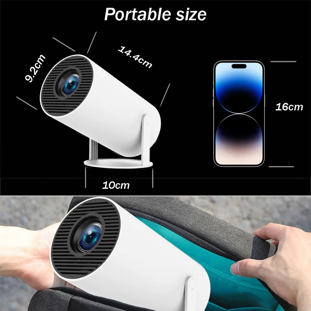 Portable home Projector Android 4K 1280*720P Dual Wifi