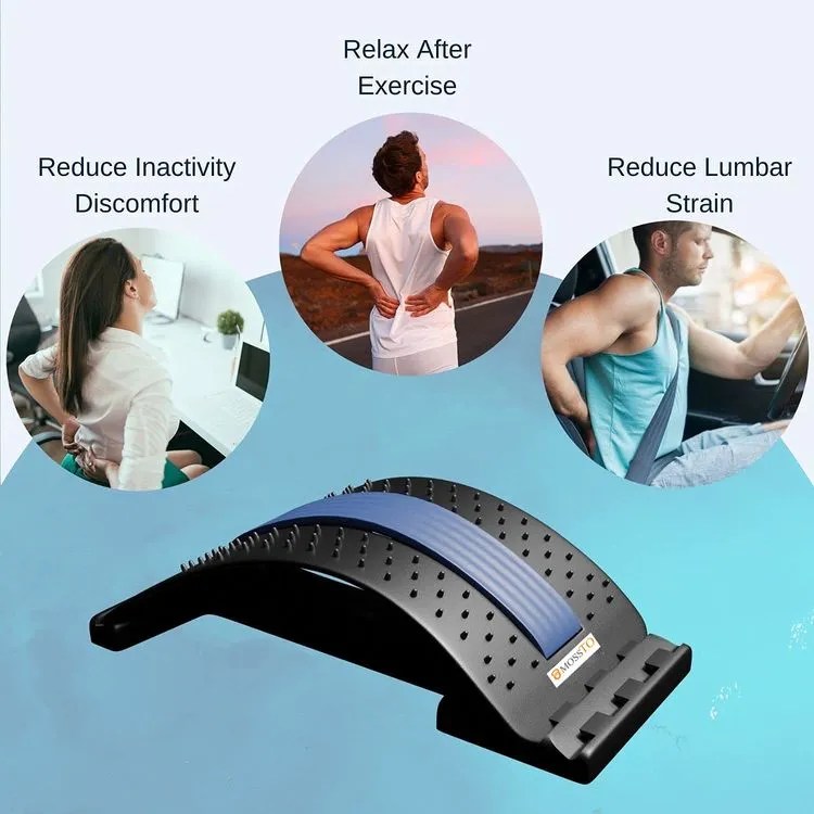 Magnetic spine stretcher