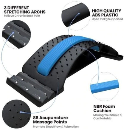 Magnetic spine stretcher